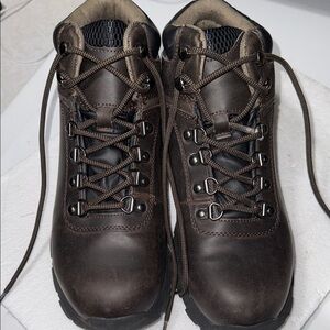 Brown Leather Hiking Boots